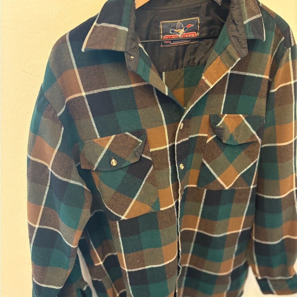 Backpacker Sportswear Plaid Flannel Shirt Men’s Large - Picture 2 of 8